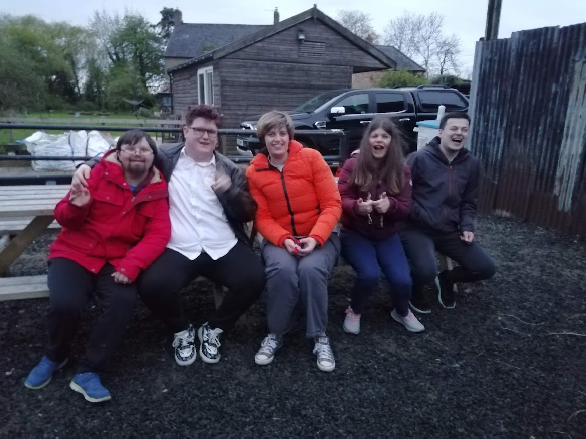 The Switch Socials group together outdoors